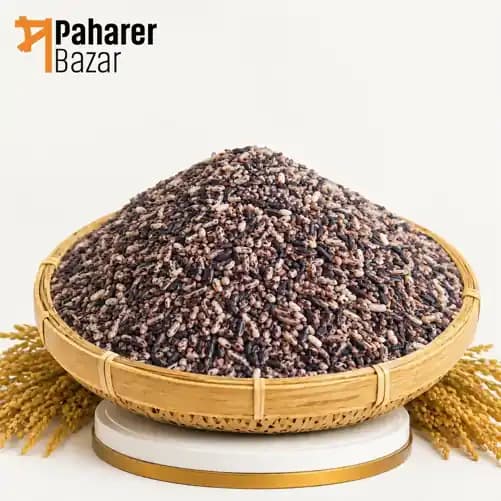 পাহাড়ি জুমের কালো বিন্নি চাল | Organic Pahari Black Binni Rice